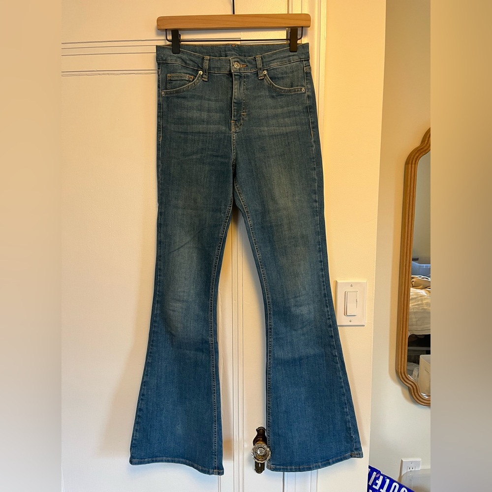 Top Shop Moto Jeans Flare Bell Bottom